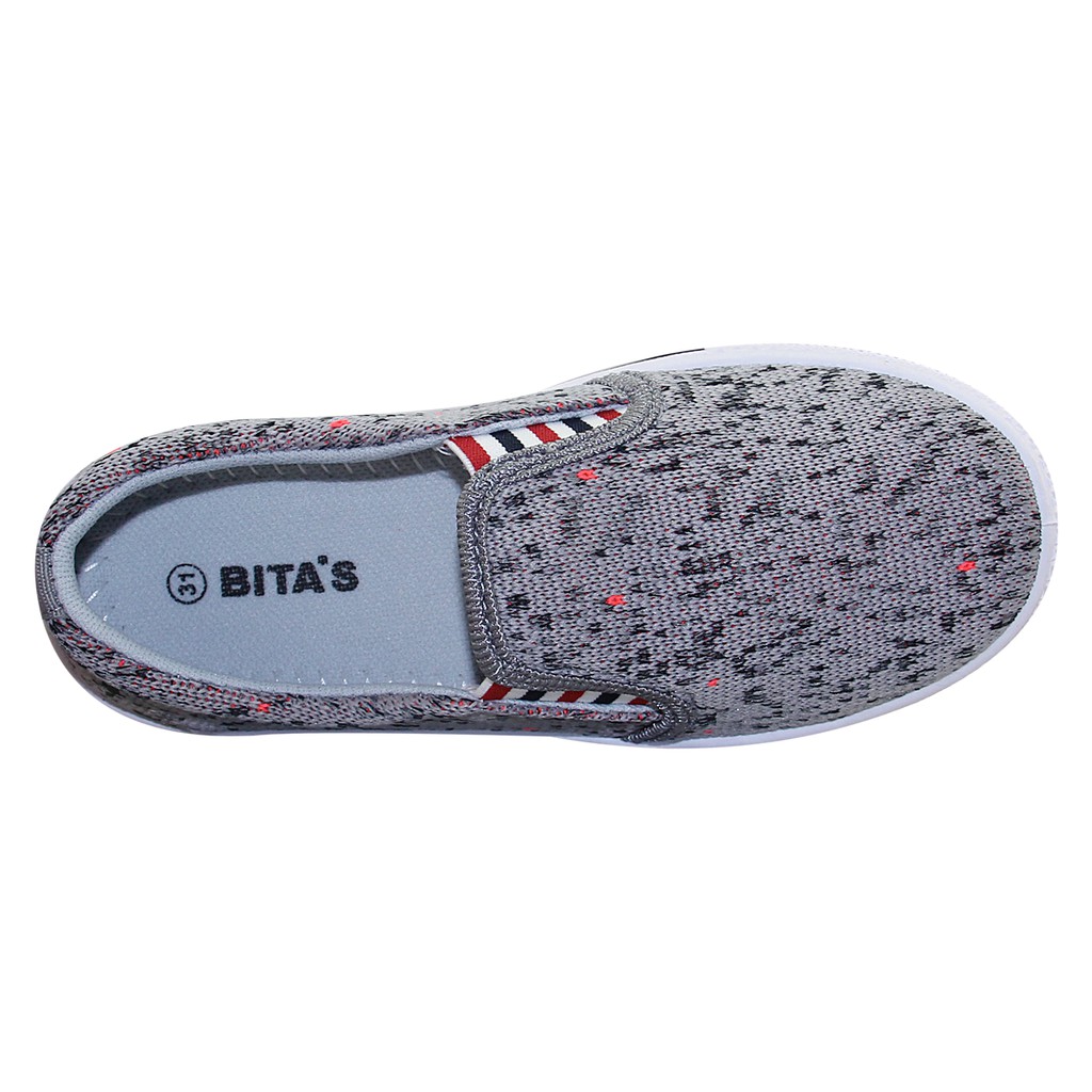 Giày vải bé trai Bita's GVBT.58 (Đen + Xanh + Xám)