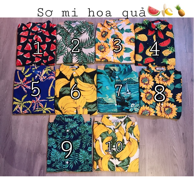 Sơ mi hoa quả
