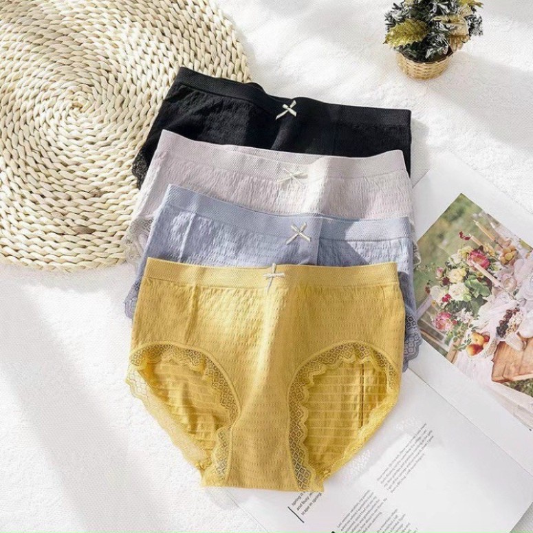 SÉT 10 QUẦN LÓT DỆT KIM VÂN SỌC, NHÚN DẬP SIÊU ĐẸP