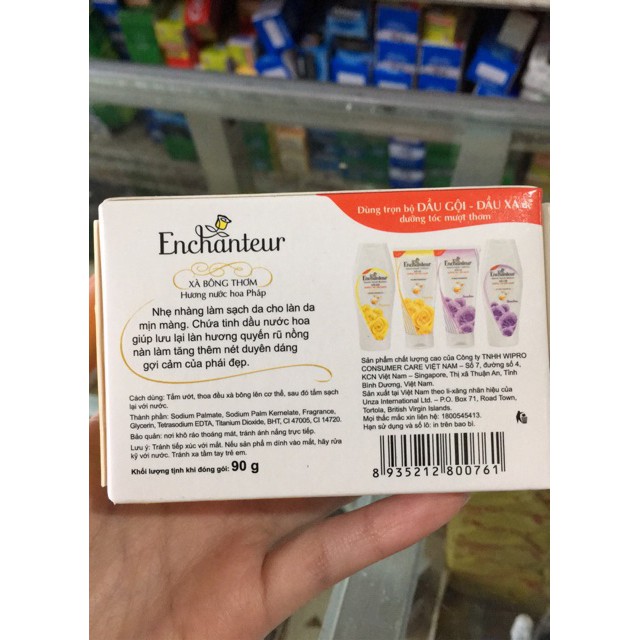 Xà Phòng Enchanteur dạng bánh 90g