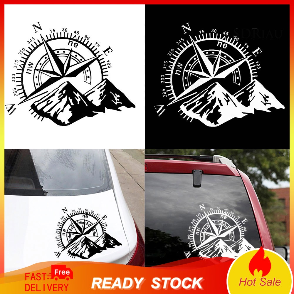 Đề Can Phản Quang Hình La Bàn / Ngọn Núi Độc Đáo Trang Trí Xe Hơi / Cửa Sổ