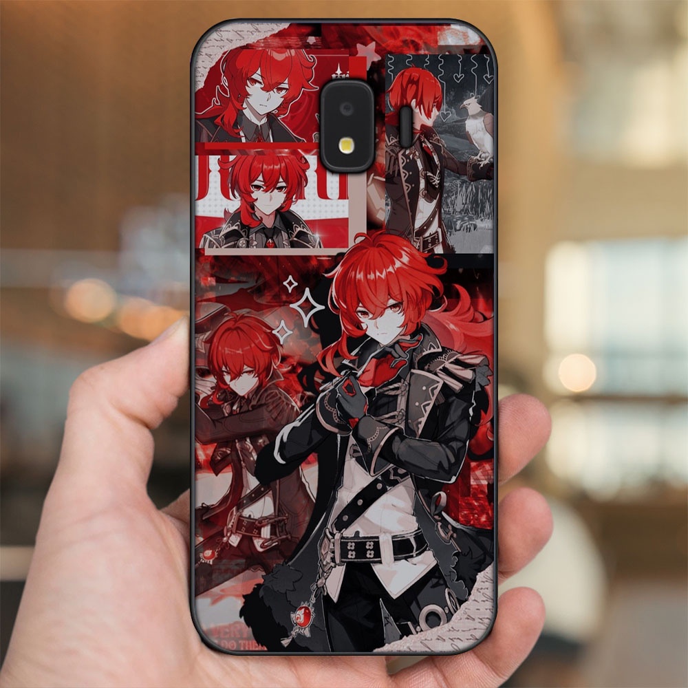 Ốp lưng Samsung J2 Core, J2 Pro 2018 viền đen in hình Diluc Genshin Impact