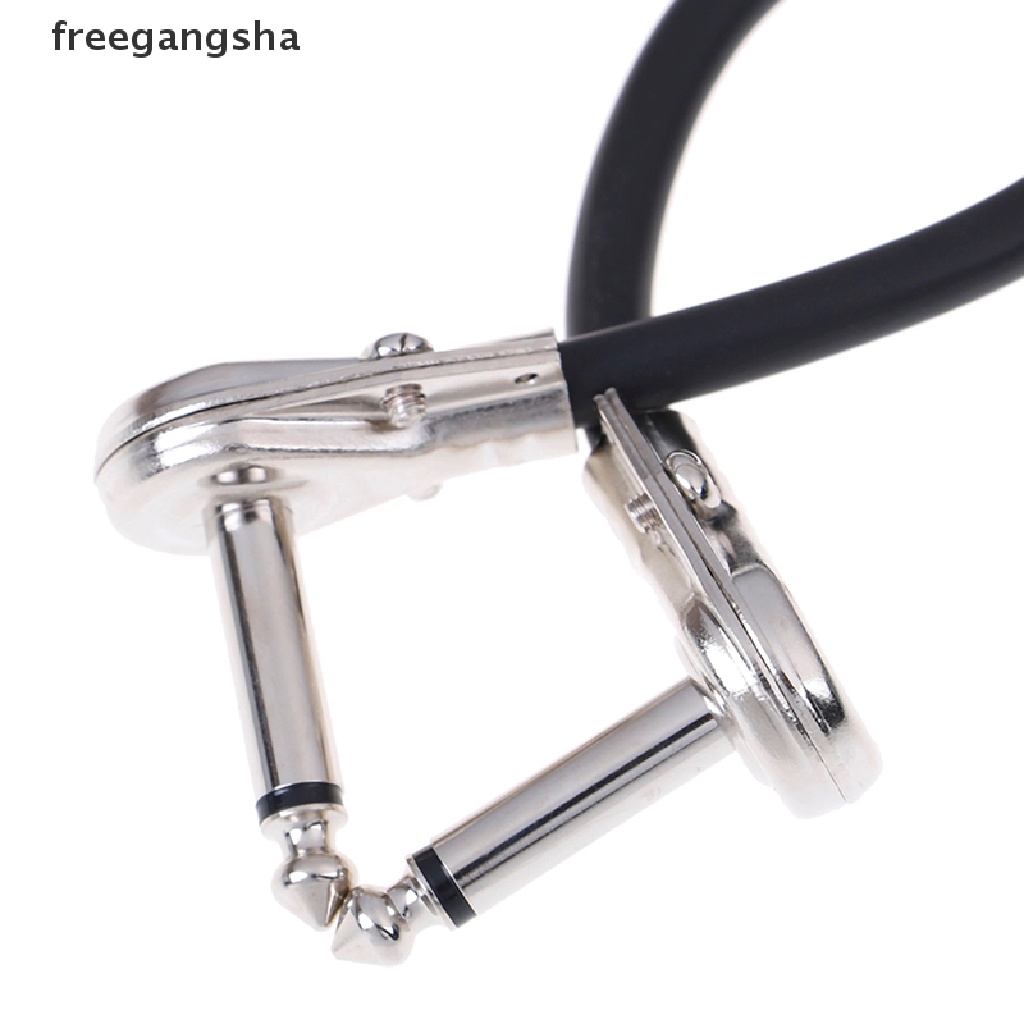 [FREG] 6.35 Guitar patch cable wire right angle effect instrument 15/20/30cm pedal FDH