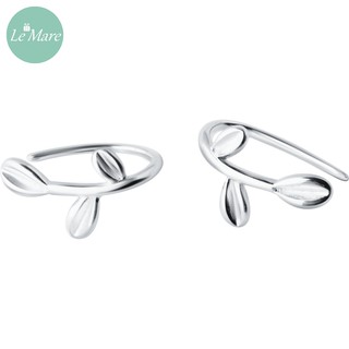 Khuyên tai bạc hình lá E2428 - Le'mare Jewelry