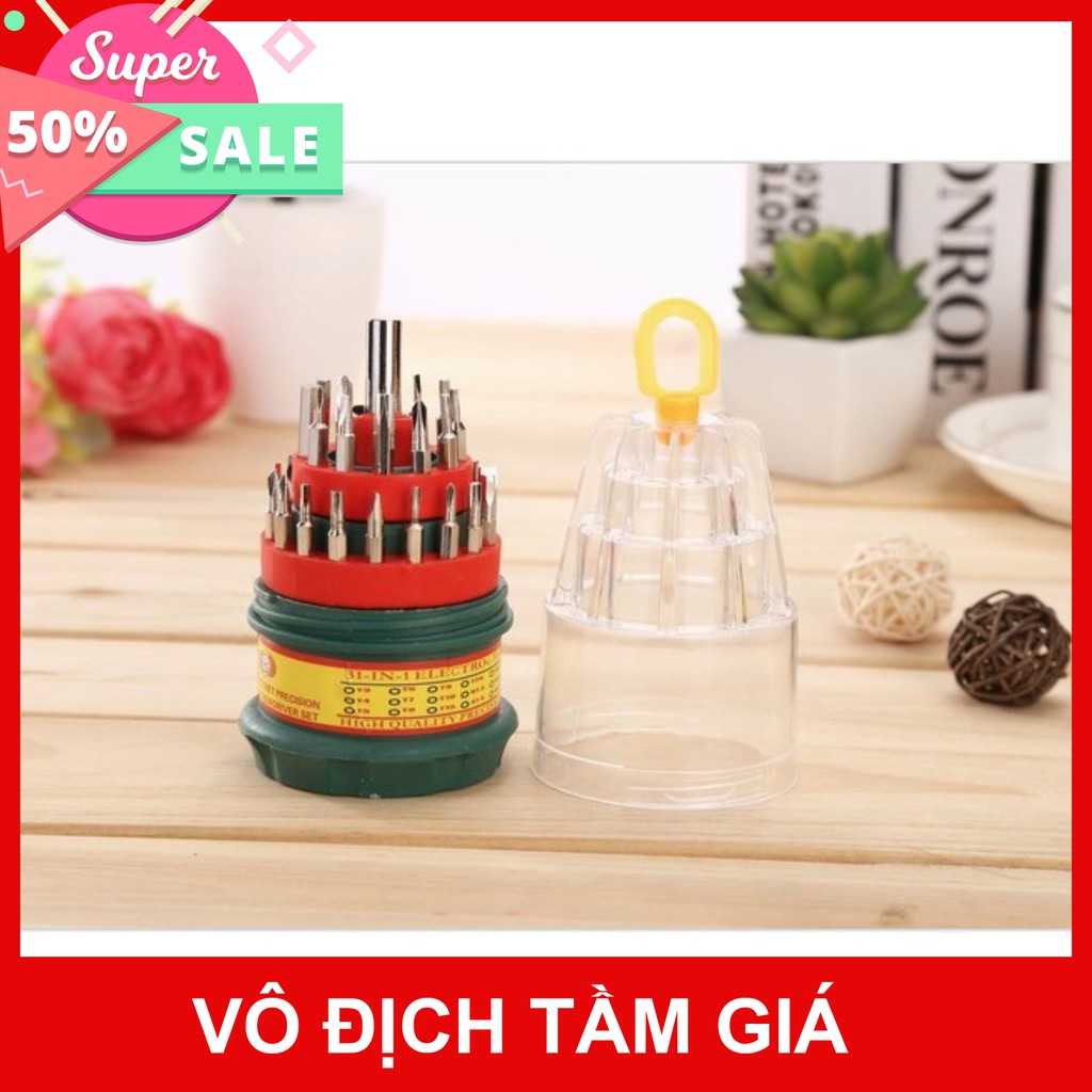 Bộ tô vít đa năng 30 đầu (Loại to hộp trụ - TV820)  giảm giá 50% mua ngay  giảm giá 50% mua ngay