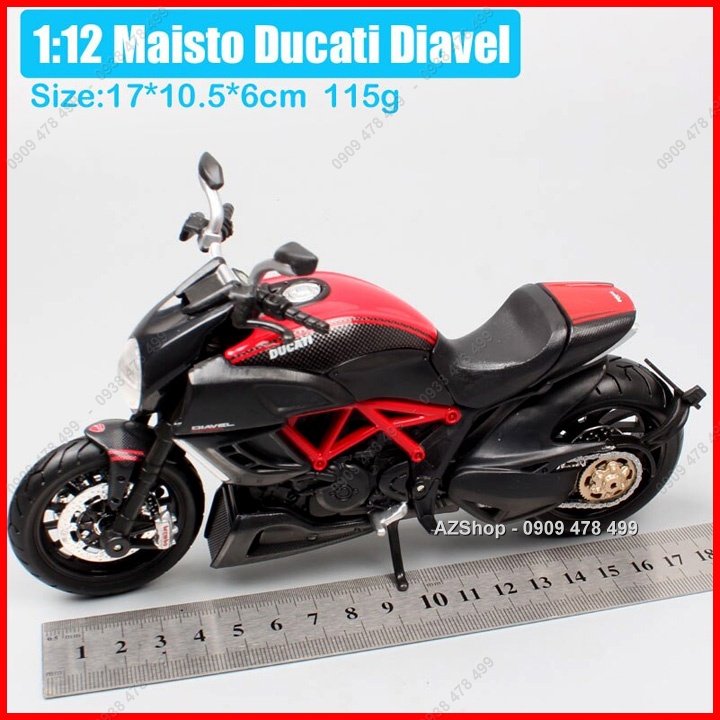 Xe Mô Hình Moto Ducati Diavel Tỉ Lệ 1:18 - Maisto - 8797