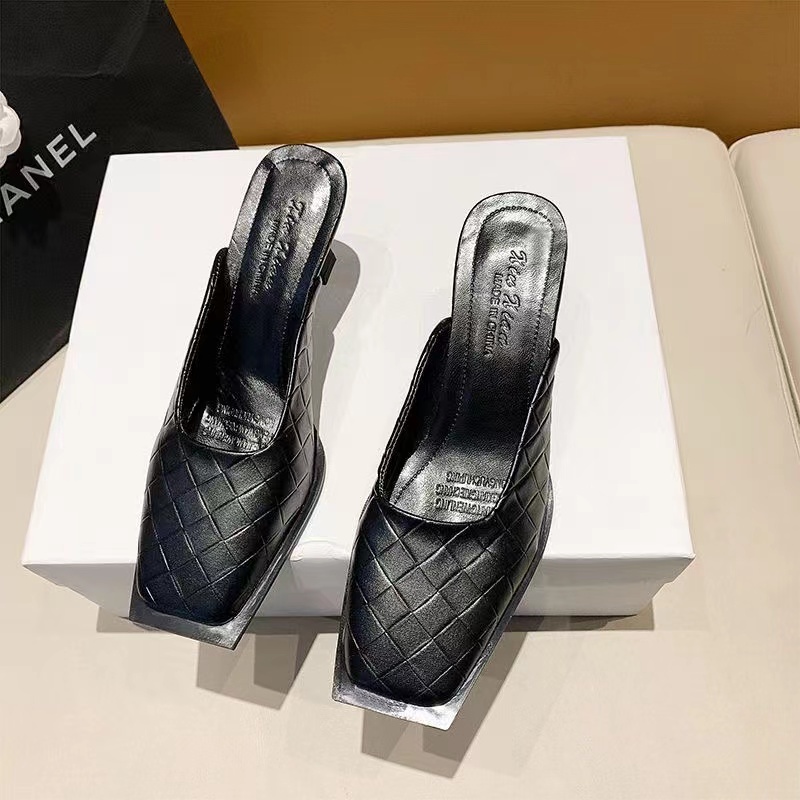 Giày dép nữ Dép Cao Gót Mũi Vuông Thời Trang Mùa Xuân Xinh Xắn