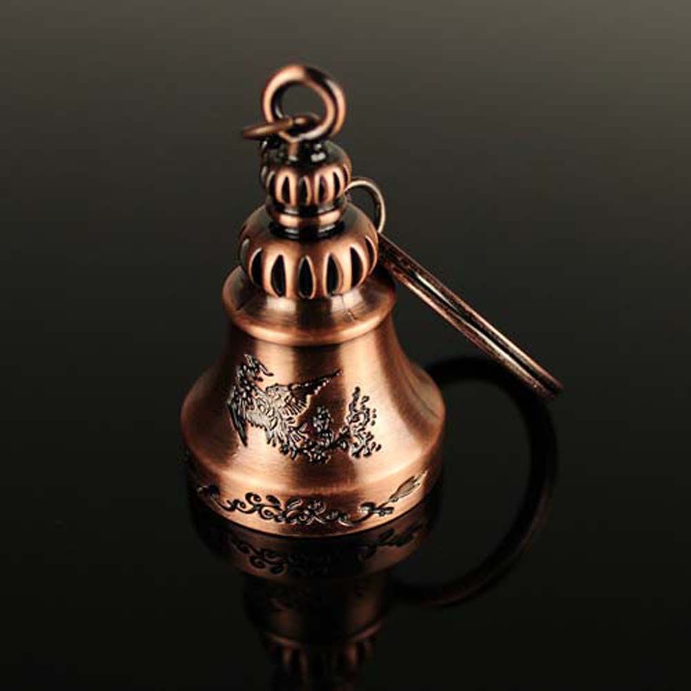 Móc khóa hình chuông gió may mắn bằng kim loại nhiều màu VANES1