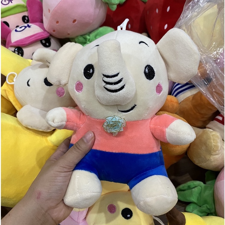 [Màu ngẫu nhiên] Voi con nhồi bông dễ thương, thú nhồi bông đồ chơi cho bé