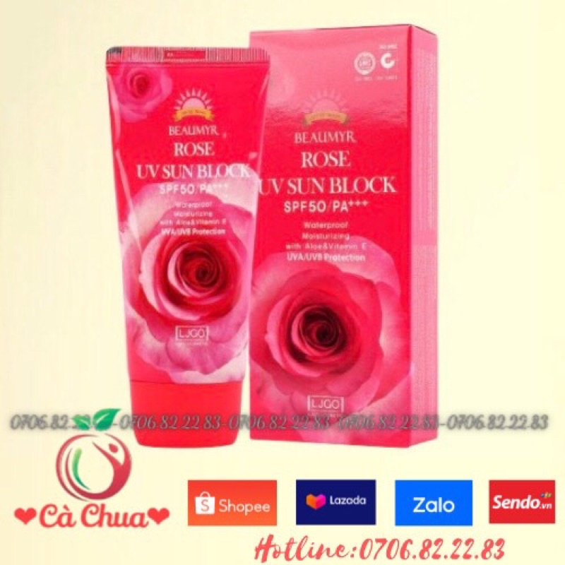 Kem Chống Nắng Hoa Hồng Beaumyr Rose UV Sun Block