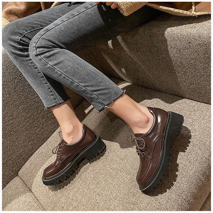 Giày Da Đế Cao Phong Cách Anh Quốc 2021 Cho Nữ | BigBuy360 - bigbuy360.vn