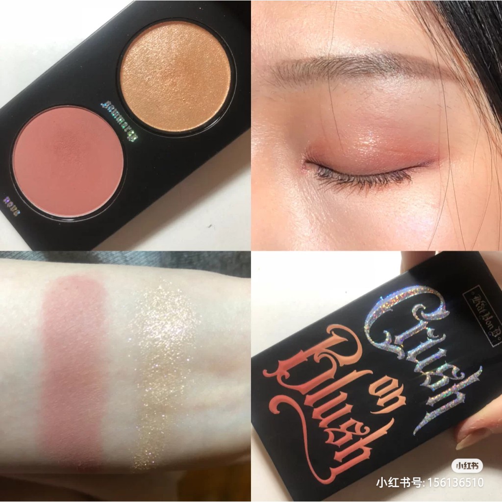 [CÓ SẴN] Bảng phấn má/bắt sáng KVD Kitten Mini Crush on Blush