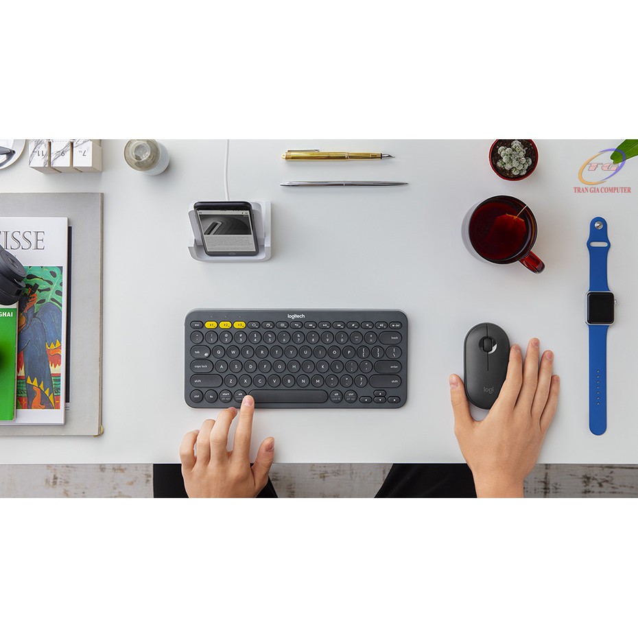 Bàn phím Bluetooth đa thiết bị Logitech K380