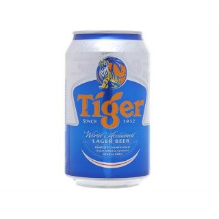 BIA TIGER XANH LAGER BEER LON 330ML