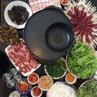 Nồi lẩu nướng Osaka 2 in1