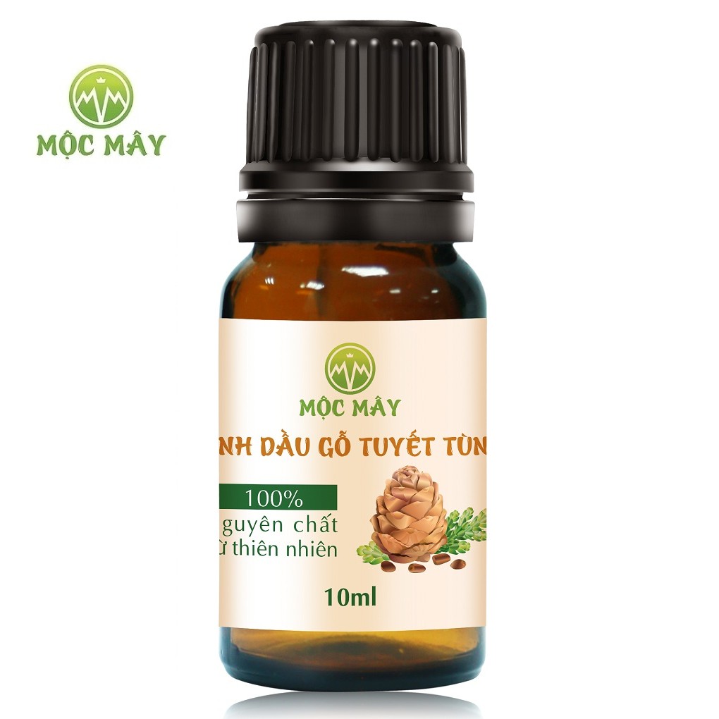 Tinh dầu gỗ Tuyết Tùng 10ML cao cấp nguyên chất Mộc Mây (Có kiểm định bộ y tế, chất lượng và mùi hương vượt trội)