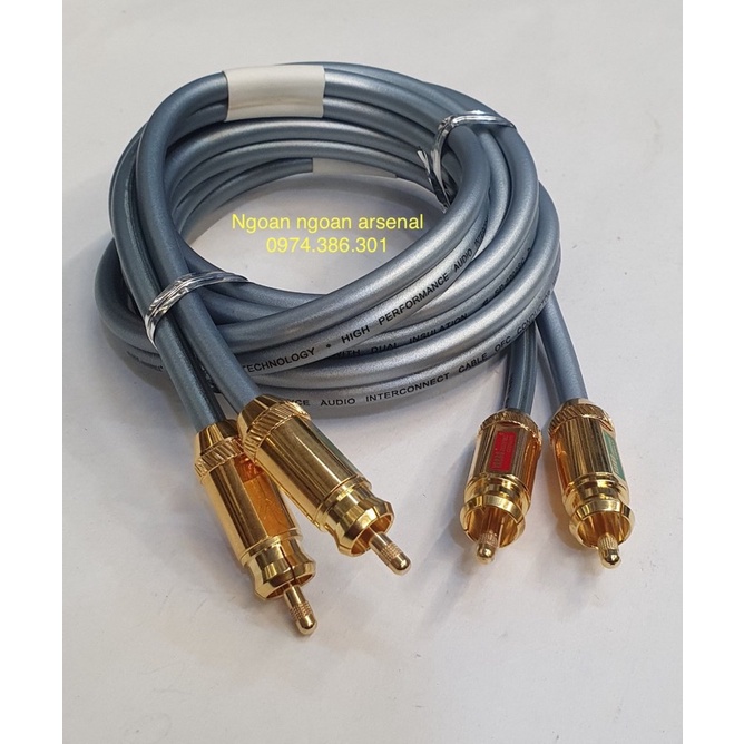 Dây tín hiệu audio HI-END cao cấp nhập khẩu hãng YARBO Đức (dây tín hiệu AV, RCA, hoa sen). mã SP-2202SC