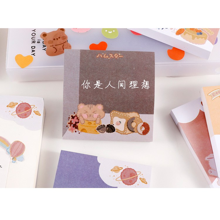 Sticky Note, Memo Pad Vuông Ghi Chép Chủ Đề Động Vật | NT006