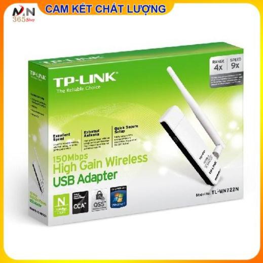 Bộ Thu WiFi TPLink TL-WN722N chuẩn N 150Mbps