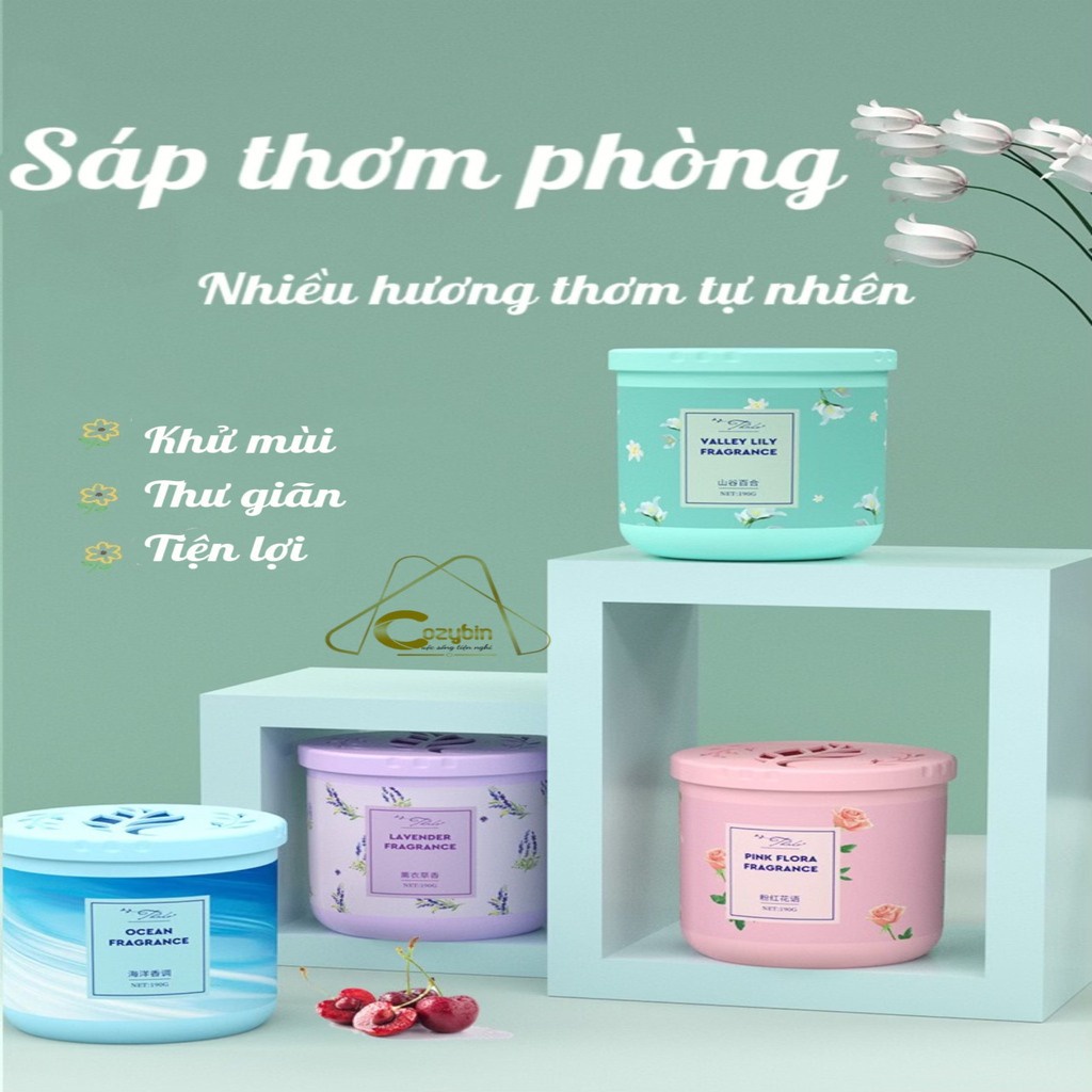Sáp Thơm Phòng Khử Mùi Phòng Ngủ Nhà Vệ Sinh Toilet Ô Tô Với 4 Mùi Hương Tự Nhiên