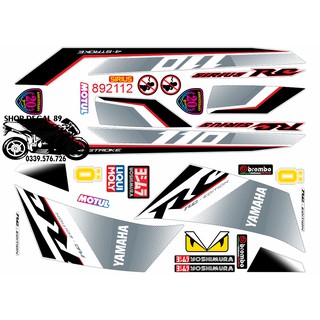 Tem Rời Sirius 50 - 110 MS 892112 NỀN TRẮNG CHỈ ĐỎ - Dán sirius Trắng