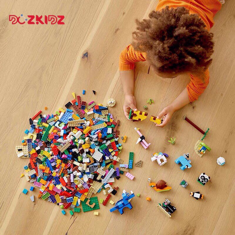 Đồ chơi lego, Bộ lắp ráp 1200 chi tiết, 1 hộp gồm 9 gói - DOZKIDZ