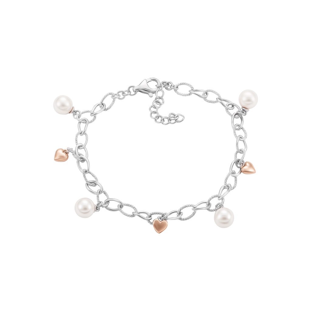 Lắc tay bạc đính ngọc trai nhân tạo PNJSilver NH00H000002