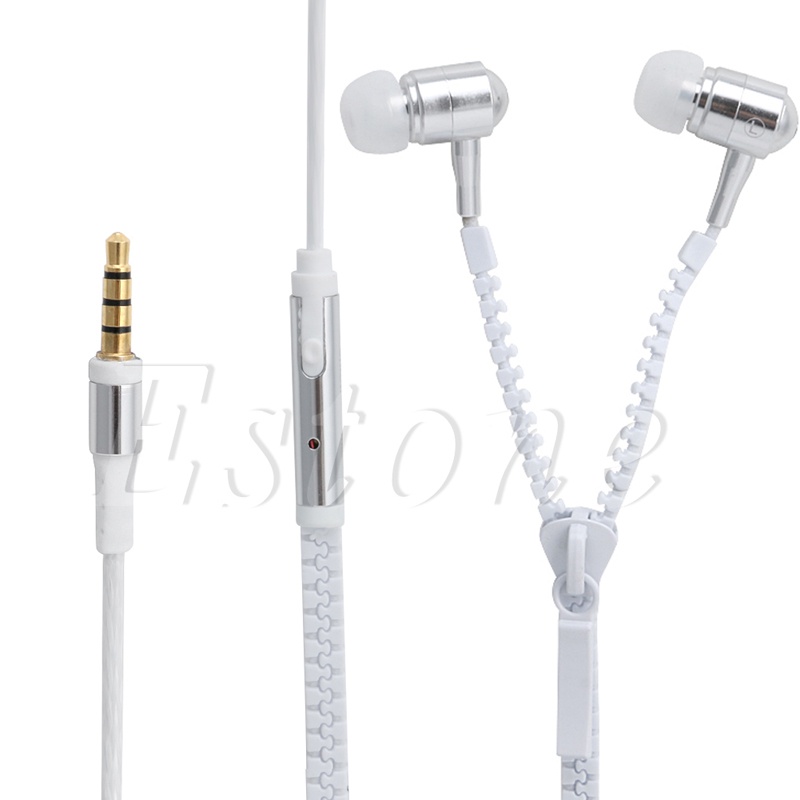 Tai Nghe Nhét Tai Jack 3.5mm Có Micro Và Nút Điều Khiển Âm Lượng Tiện Dụng