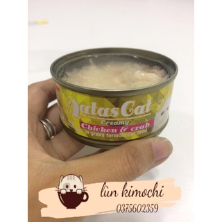 Pate mèo lon Aatas Cat Thái lan 80g