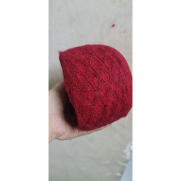 Thanh lý len mohair màu trắng kem vani