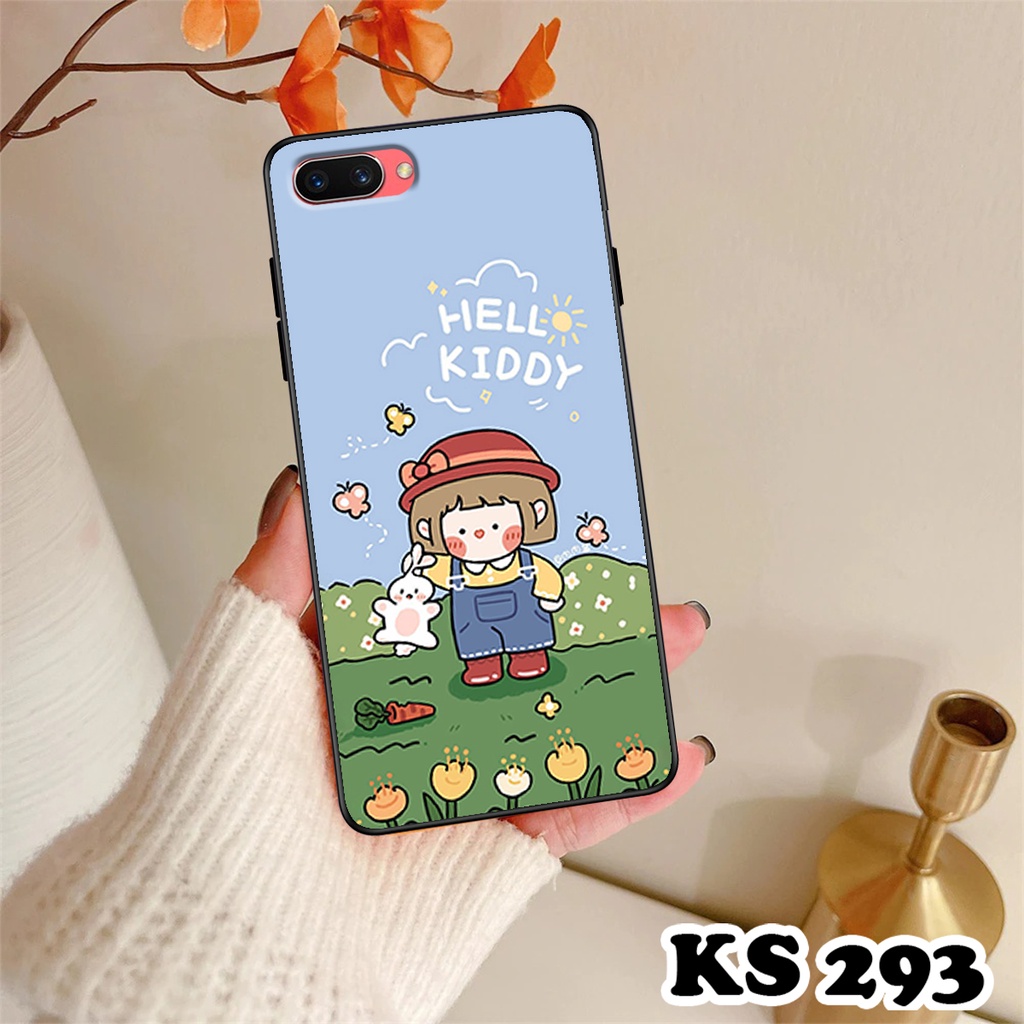 Ốp lưng Oppo A3s - Realme C2 - Ốp Oppo in hình Ngân hà &amp; Roro Jumb - Lưng nhám viền TPU