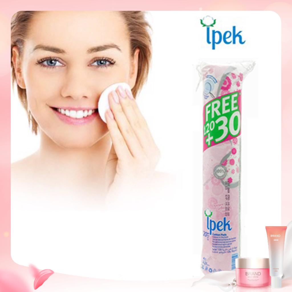 (COMBO 5 GÓI)Bông tẩy trang IPEK Cotton Pads, 150 miếng THỔ NHĨ KỲ