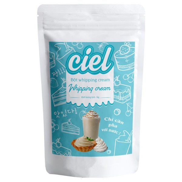 Bột WHIPPING CREAM CIEL dạng bột gói 1kg