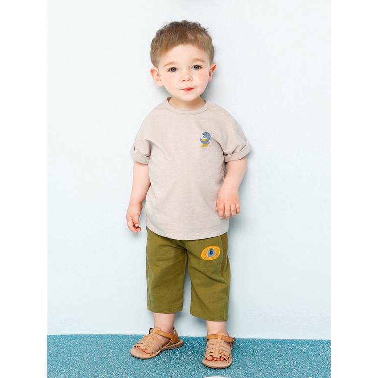 Áo cotton xước bé trai bé gái Run Run sau lưng MM. HA1218