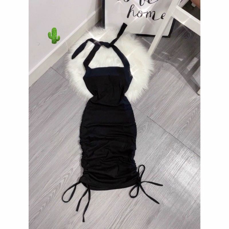 Đầm body hở lưng rút 2 bên Sườn dáng Đẹp🤩
