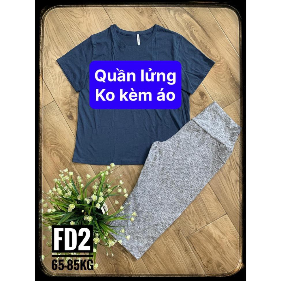 (65-85kg) Quần bigsize lửng thun cotton nhiều mẫu 💖 ◦