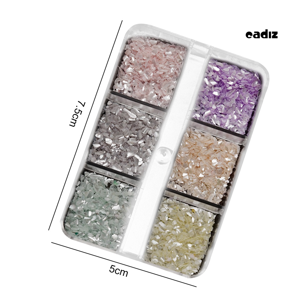 1 Hộp Phụ Kiện Vỏ Sò 3D Trang Trí Móng Tay