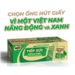 Thùng Sữa Lúa Mạch Nestle Milo Thùng(48 hộp x 180ml)