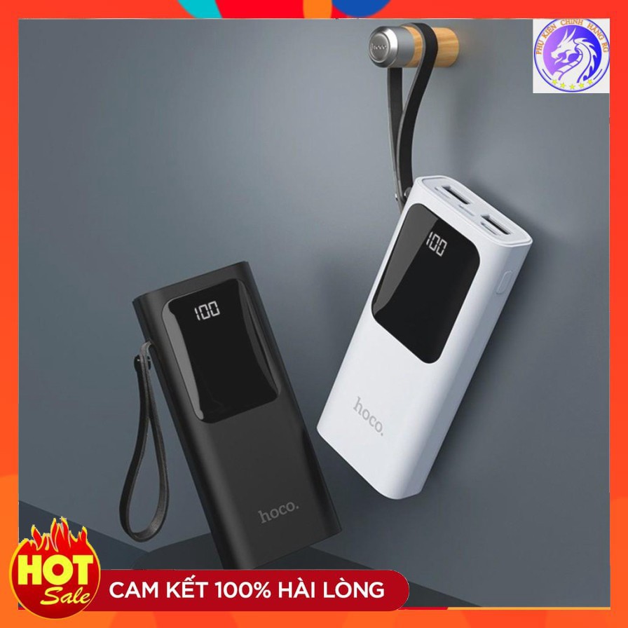 Pin sạc dự phòng Hoco J41 Intelligent Balance 10000mAh Polymer 3 cổng sạc vào màn hình LCD - Hãng phân phối chính thức