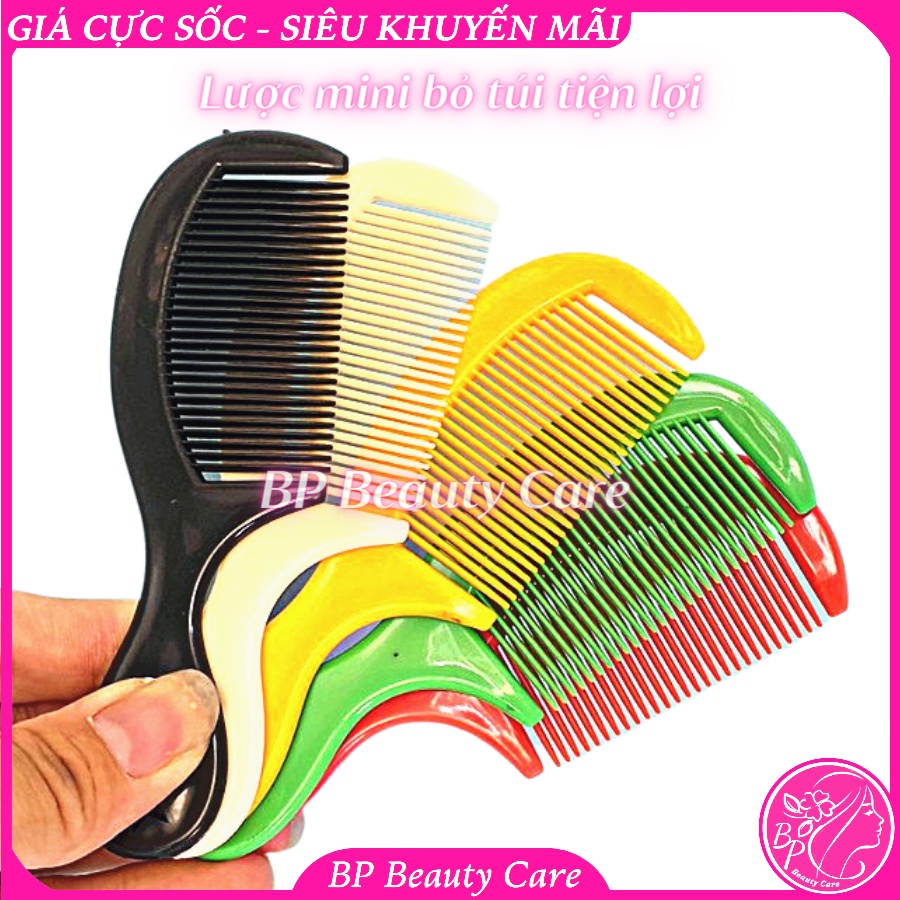 Lược chải tóc mini dễ thương 10 màu bỏ túi tiện lợi 12cm
