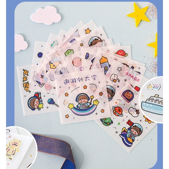 [Hàng mới về] Nhãn dán Sticker trang trí hoạt hình nhiều mẫu