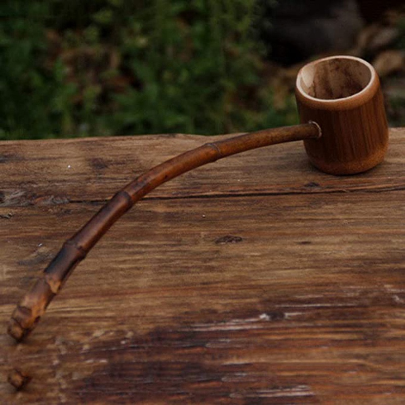 Gáo Múc Nước Bằng Tre Cán Dài Kích Thước 5X7X38Cm Tiện Dụng Cho Gia Đình / Sân Vườn