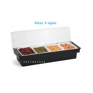 Khay Đựng Topping 5 Ngăn (Có 3-4-5 Ngăn)