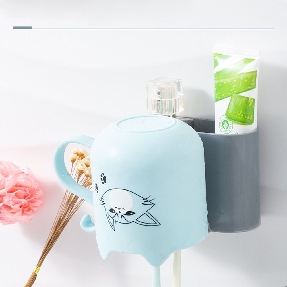 Giá đỡ đựng bàn chải đánh răng bằng nhựa gắn tường tiện dụng