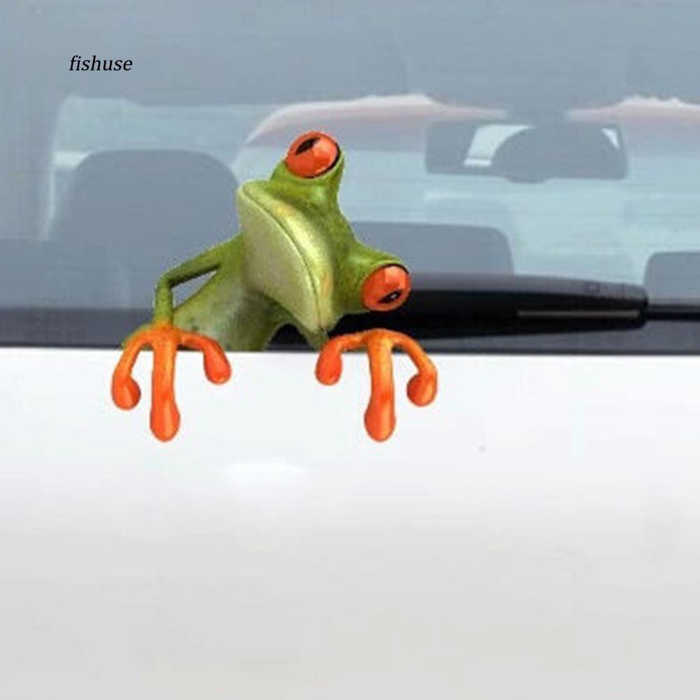 Sticker dán xe hình chú ếch 3D ngộ nghĩnh | BigBuy360 - bigbuy360.vn