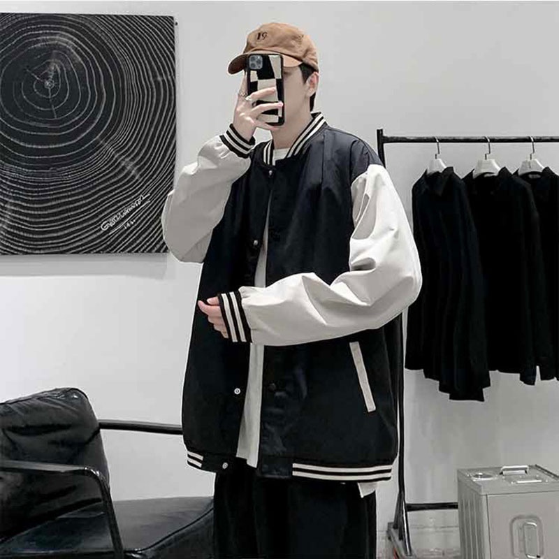 Áo Khoác Bóng Chày Form Rộng Thời Trang Cho Nam