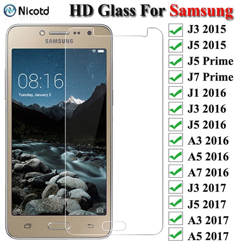 Kính Bảo Vệ Trên Dành Cho Samsung Galaxy A3 A5 A7 J3 J5 J7 2015 2016 2017 A6 A8 Plus 2018 Kính Cường Lực Bảo Vệ Màn Hình