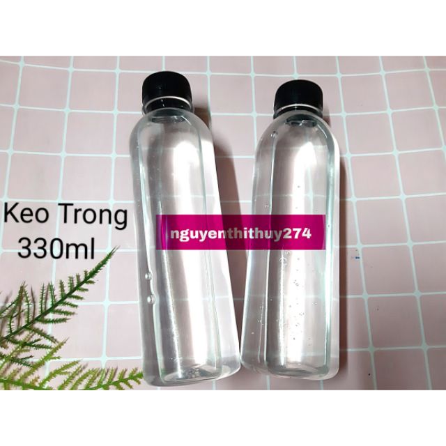 Keo Trong Đóng Chai 330ml Nguyên Liệu Làm Slime Trong KHÔNG ĐỘC HẠI - 1 CHAI