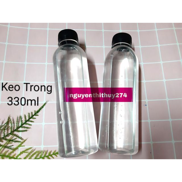 Keo Trong Đóng Chai 330ml Nguyên Liệu Làm Slime Trong KHÔNG ĐỘC HẠI