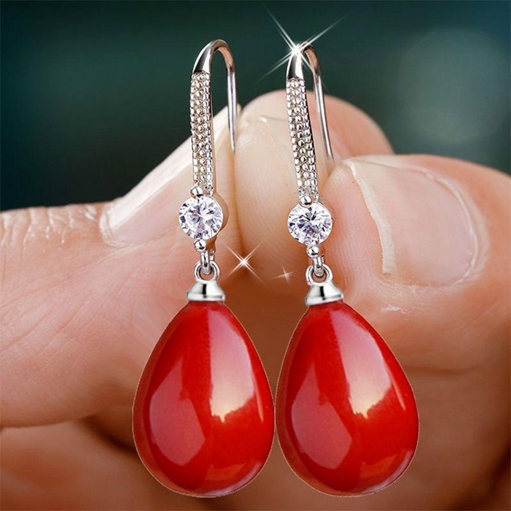 1 Đôi Khuyên Tai Hợp Kim Thiết Kế Thời Trang Bền Bỉ